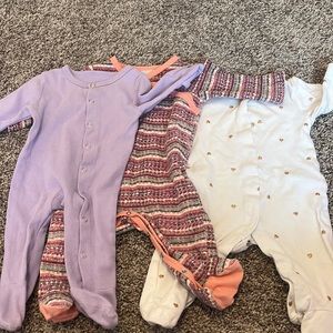 0-3 months baby girl sleeper haul